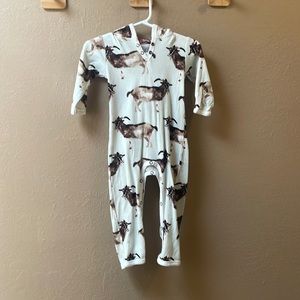 6-12 Month onesie with goats